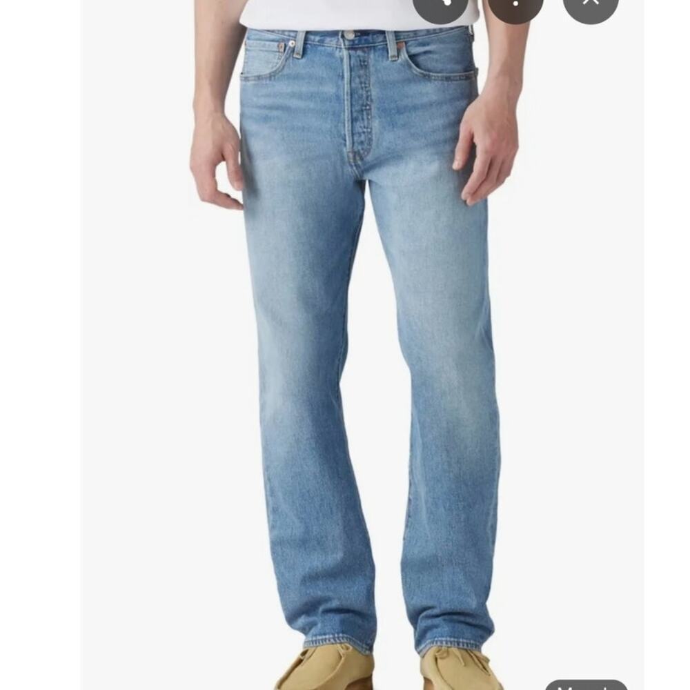 Levi's Men's 501 Straight-Fit Button Fly Stretch Jeans 33x30